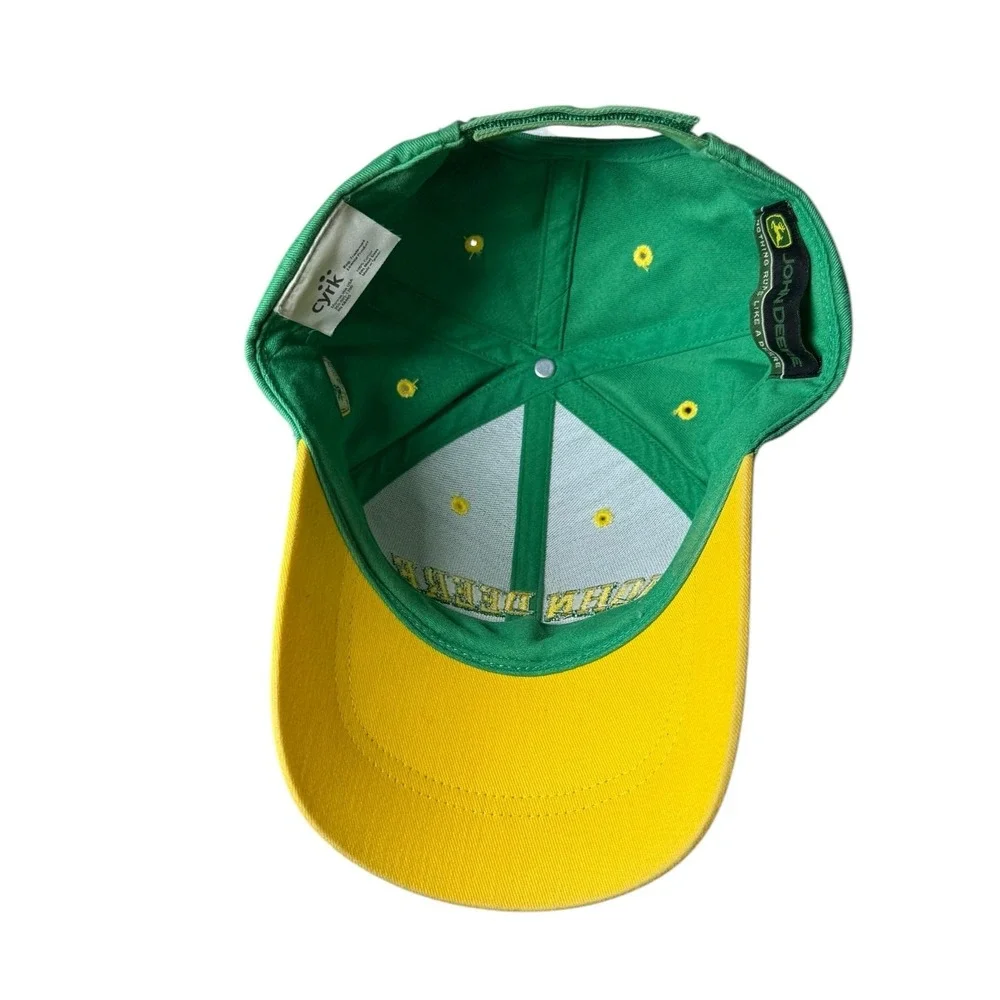 John Deere Hat Green Yellow Adjustable Cap Farm Tractor‎ Logo Adult OS